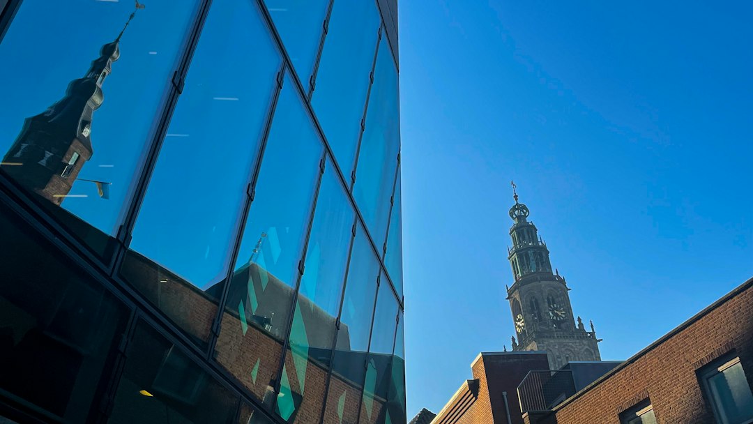 Martinitoren en centrum van Groningen